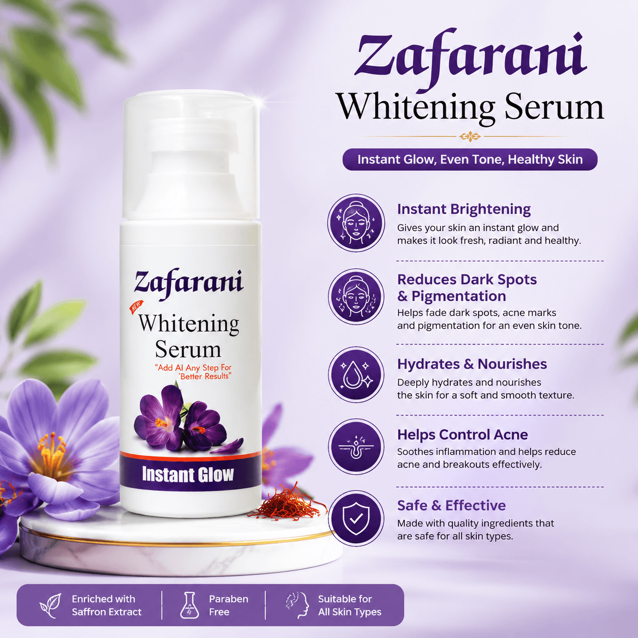 Zafrani Whitening Serum (10ML)